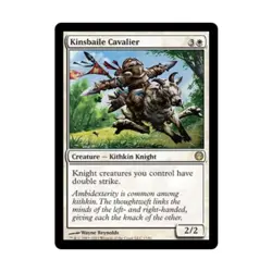 WOTC MtG Knights vs. Dragons Kinsbaile Cavalier (R) EX - Image 1