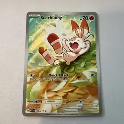 Scorbunny 225/217 Ascended Heroes Pokemon TCG Illustration Rare Holo - Image 1