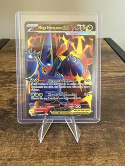 Pokemon TCG Mega Heracross EX 108/094 Ultra Rare Full Art Phantasmal Flames - Image 1