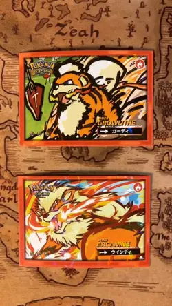 #58-59 Growlithe Arcanine Cracked Ice Holo Pokemon Safari 2025 Peru - Image 1