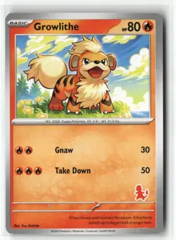 2023 Pokemon My First Battle Growlithe Common English NM - Image 1