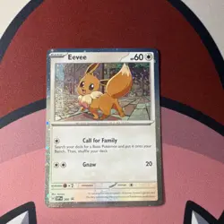 Pokemon Eevee Cosmos Holo Rare SVP200 Scarlet & Violet Promo 60 HP EN - Image 1