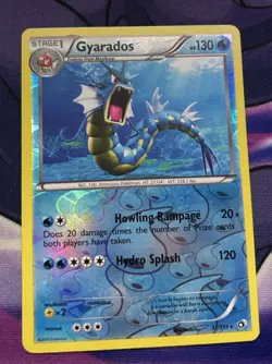 Pokemon TCG - Gyarados 31/113 LP Rare Legendary Treasures Reverse Holo - Image 1
