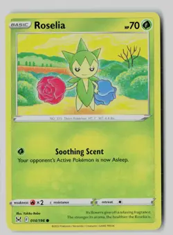 Roselia 014/196 Common Lost Origin Pokemon NM - Image 1