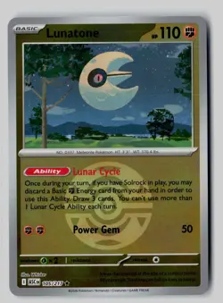 Lunatone (Dusk Ball) 105/217 Holo Rare Ascended Heroes Pokemon Reverse Holo NM - Image 1