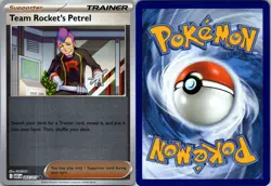 TEAM ROCKET'S PETREL 207/217 UNCOMMON ASCENDED HEROES POKEMON REVERSE HOLO NM/M - Image 3