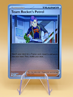 Team Rocket's Petrel 207/217 Reverse Holo Pokemon Ascended Heroes Uncommon NM - Image 1