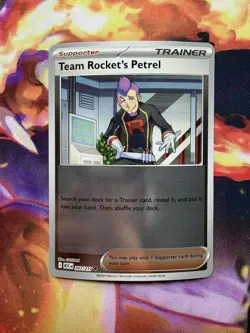 Team Rocket's Petrel 207/217 Uncommon ME: Ascended Heroes Pokemon Near Mint - Image 1