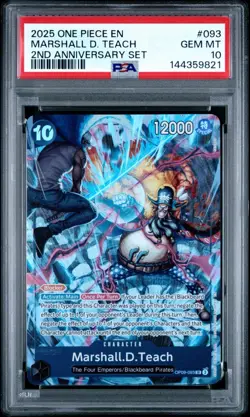2025 ONE PIECE ENGLISH VERSION 2ND ANNIVERSARY SET #093 MARSHALL D. TEACH - Image 1