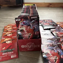 LOT (65) OP-16 The Time Of Battle Booster & (10) One Piece Carrying His Will - Image 4