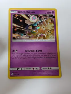 Blacephalon 104/236 Holo Rare Cosmic Eclipse Pokemon Holo Near Mint - Image 1