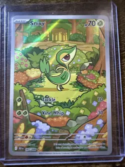Snivy 087/086 Illustration Rare, Black Bolt, Full Art Holo, Pokemon TCG, NM - Image 1