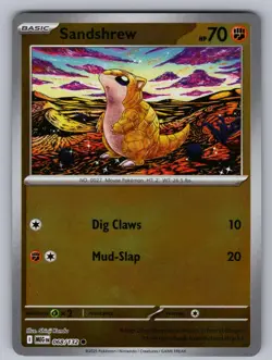 Sandshrew 068/132 Common Mega Evolution Reverse Holo Near Mint - Image 1