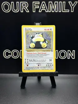 Snorlax Holo 011/064 Jungle Unlimited 1999 English Pokemon Card MP - Image 1
