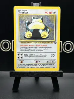 Snorlax Holo 011/064 Jungle Unlimited 1999 English Pokemon Card MP - Image 2