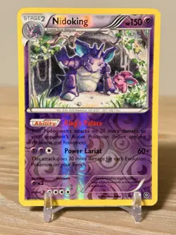 Nidoking Reverse Holo Rare Card 45/114 Pokemon TCG LP+ - Image 1