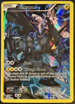 Zekrom XY76 - Pokemon TCG Pikachu EX Legendary Collection Promo 2015 - LP Card - Image 1