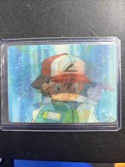 Pokemon Ash Ketchum Pioneer Viz Video Promo Card Lenticular PIKA-0020D/DVD - Image 1