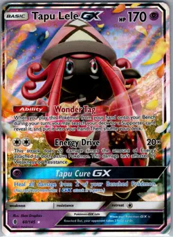 Tapu Lele GX 60/145 SM - Guardians Rising - Pokemon Card - NM - Image 1