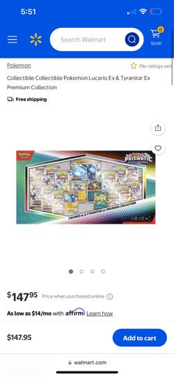 Pokemon TCG Prismatic Evolutions Lucario Ex + Tyranitar Ex Premium Collection - Image 1