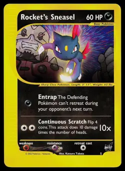 Pokemon Card - Rocket's Sneasel Best of Game 5/9 Promo - Image 1