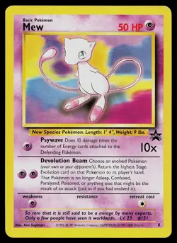 Pokemon Card - Mew Wizards Black Star Promos 8 Promo - Image 1