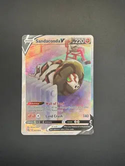 252/264 Sandaconda V Alt Art Fusion Strike Alternate Full Art Pokemon Card NM⁠ - Image 1