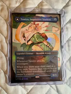 MTG -- Tamiyo, Inquisitive Student -- Pro Tour Top 32 Prize Card (SLP-0049 Foil) - Image 3