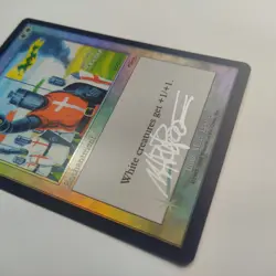 MTG Crusade Player Rewards (FOIL) - Signed by Artist Mark Poole (Silver) - Image 2