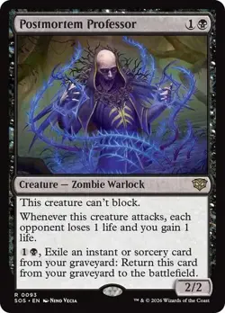 Postmortem Professor 93 MTG NM - Secrets of Strixhaven - Image 1