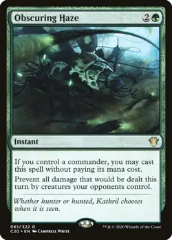 MTG - Obscuring Haze - Commander 2020 - X1 - (NM) - - Image 1