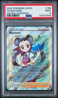 2022 Pokemon Roxanne #188 Astral Radiance Full Art PSA 9 - Image 1