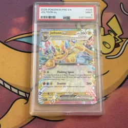PSA 9 Jolteon Ex 030 Pokemon Single, Prismatic Evolutions Mint - Image 1