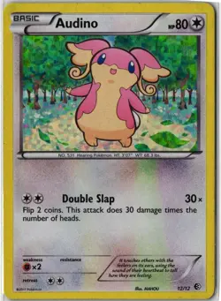 Audino #012/012 Holo Promo McDonald's Promos 2011 HP Pokemon TCG - Image 1
