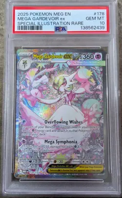 GEM MINT PSA 10 Pokemon Mega Gardevoir ex 178/132 SIR Mega Evolution - Image 1
