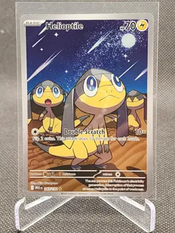 Pokemon - Helioptile 143/132 - Illustration Rare Me01 - Full Art Holo English - Image 1