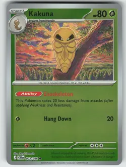 Pokemon Kakuna 002/086 ME04: Chaos Rising Common Reverse Holo NM - Image 1