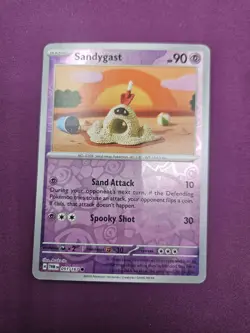 Pokemon Asako Ito Crochet Sandygast 091/167 Sv06 Reverse Holo Common Basic - Image 1