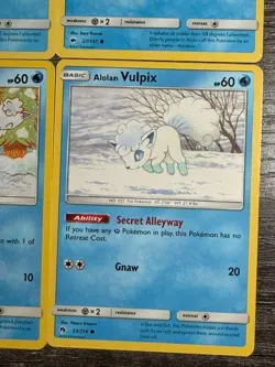 4 POKEMON NON HOLO ALOLAN VULPIX 30/156 + 21/145 + 27/147 + 39/236 + 53/214 LP - Image 5
