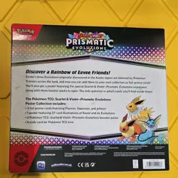Pokemon TCG Scarlet & Violet Prismatic Evolutions Poster Collection Box - Image 2