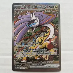 Pokemon TCG Prismatic Evolution Sir Raging Bolt EX 166/131 Mint Condition 10/10 - Image 1