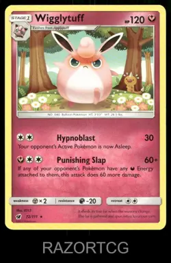 WIGGLYTUFF 72/111 R CRIMSON INVASION POKEMON NM/M - Image 1