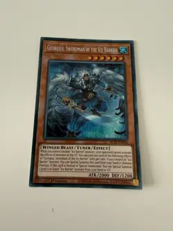 Yu-Gi-Oh! Georgius Swordman Of The Ice Barrier BLTR-EN006 Secret Rare Mint 1st - Image 1