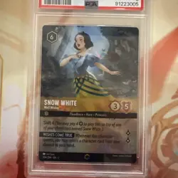 PSA 9 - Snow White Enchanted 206/204 EN2 Rise of the Floodborn - Disney Lorcana - Image 4