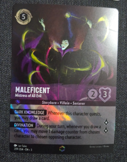 Disney Lorcana Inklands Enchanted Maleficent Mistress of All Evil EN NM Rare - Image 2