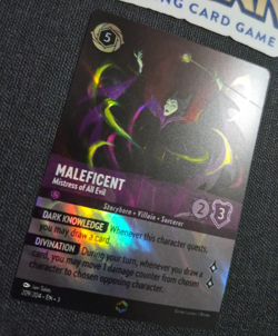 Disney Lorcana Inklands Enchanted Maleficent Mistress of All Evil EN NM Rare - Image 3