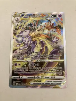 Mewtwo VSTAR Crown Zenith: Galarian Gallery Holo Card GG44/GG70 NM Pk002488 - Image 1