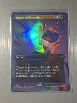 Grasping Tentacles (FOIL Borderless) Marvel's Spider-Man: Eternal-Legal MTG SPE - Image 1