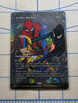 Leyline Binding 0002 Foil Magic the Gathering Marvel's Spider-Man MTG Mythic - Image 1