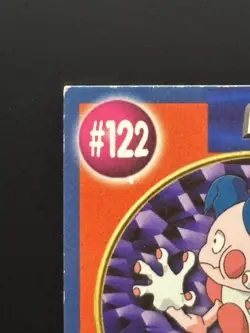 Mr Mime #122 - Pokemon Burger King PokeTrivia Non-perforated - DMG - Image 2